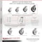 Service Caster 8 Inch Kingpinless Rubber on Aluminum Wheel Swivel Top Plate Caster SCC SCC-KP30S820-RAR - alternate 4